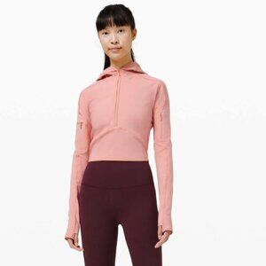 Lululemon Break a Trail 1/2 Zip Hoodie Pink Pastel 8